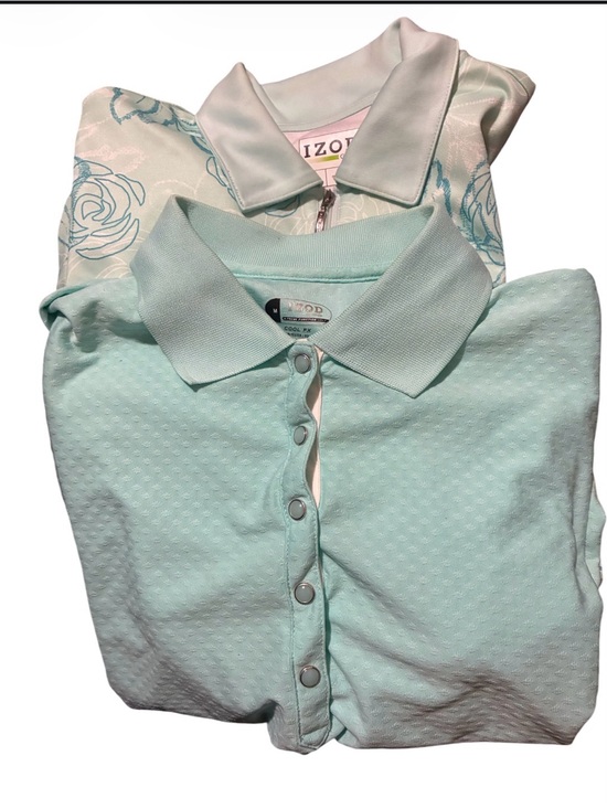 Izod Tops - Izod Light Mint Polo Golf women’s Shirt Bundle SZ S/M